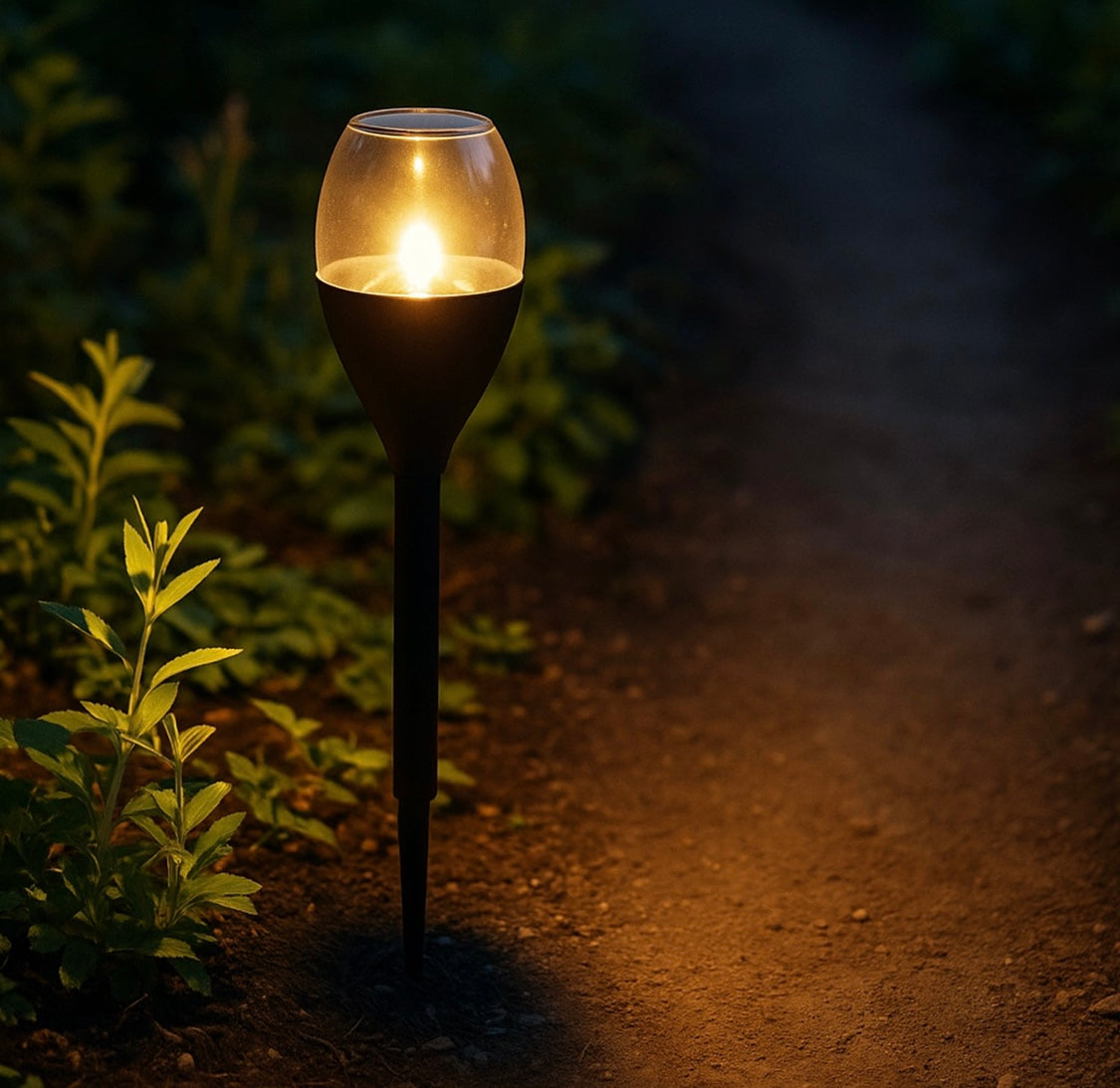 Solar-Powered Outdoor Pathway Garden Light
(2 PC)
