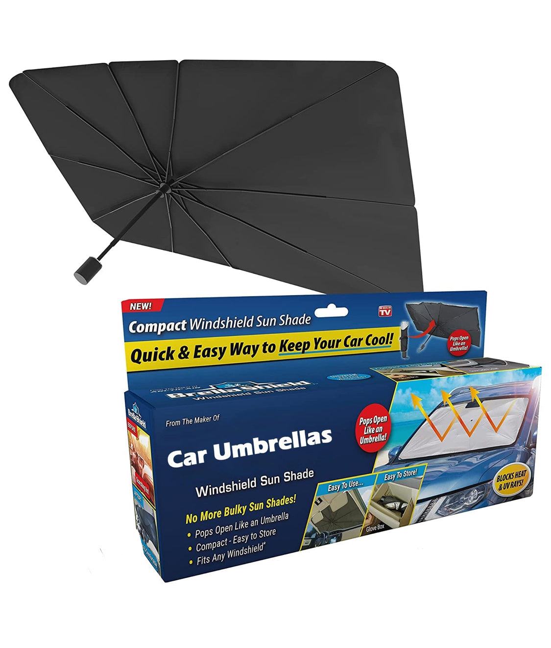 Foldable Car Windshield Sunshade for Heat Protection