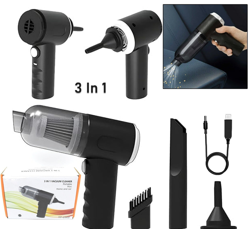 3 in 1 Car Mini Vacuum Cleaner